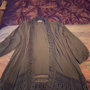 Maurices Olive Kimono Size Large